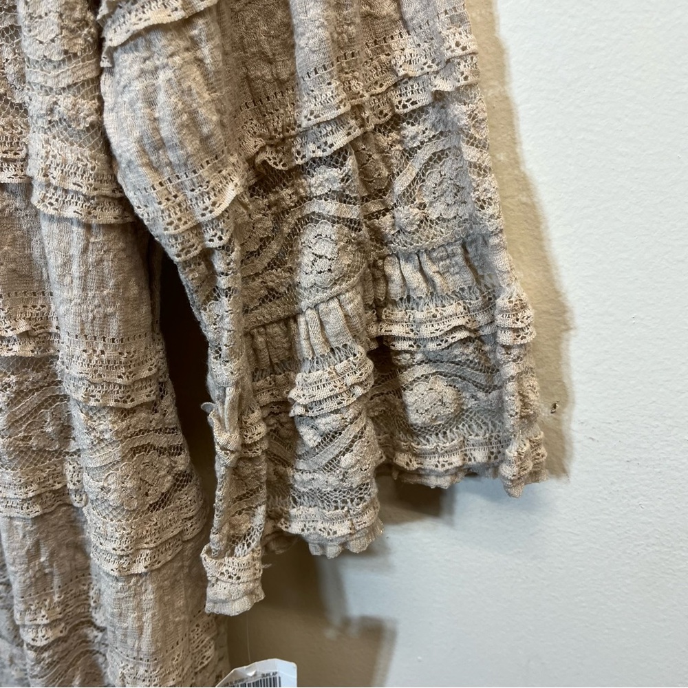 NWT Rabbit Rabbit Rabbit Lace Textured Dress in Gray Size 18W - Picture 4 of 10